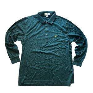 VTG Fairway & Greene Men’s Masters golf Long Sleeve Green Polo XL